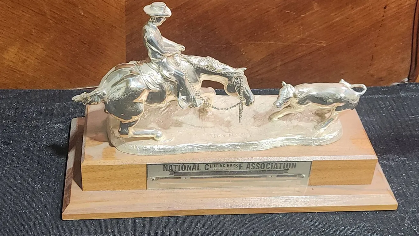National Cutting Horse Association Official Trophy by Jim Reno