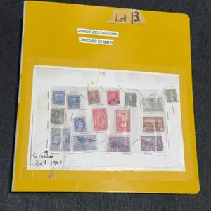 518 Cancelled Canadian Stamps in Binder Album
