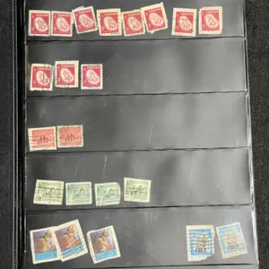 Album of 218 Canadian Stamps, Various Designs and Eras