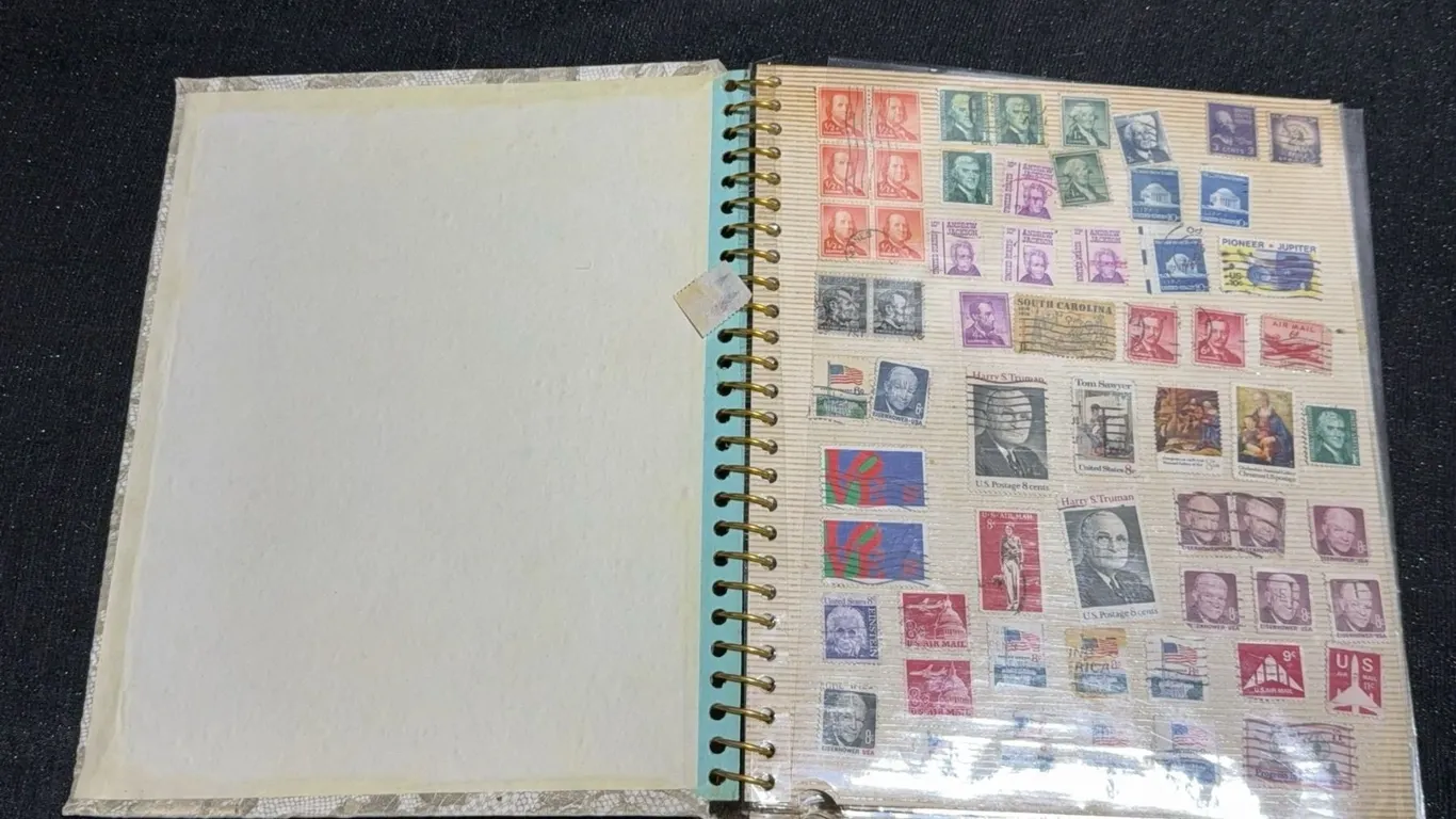 Stamp Album Containing 735 Mixed World Stamps