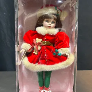Victorian Collection Limited Edition Porcelain Doll With Holiday Outfit
