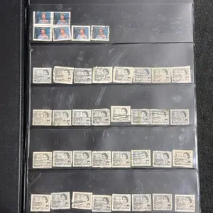 Album of 591 Mixed Canada Postage Stamps in Black Binder