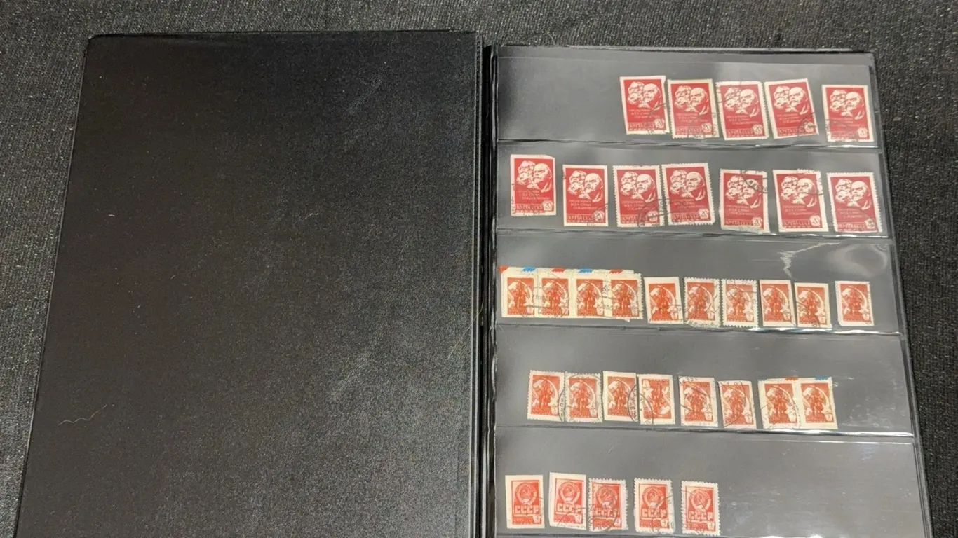 658 Assorted European Postage Stamps in Album