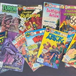 Comic Book Lot Featuring Billy the Kid, Fighting Marines, Archie, Judge, and More