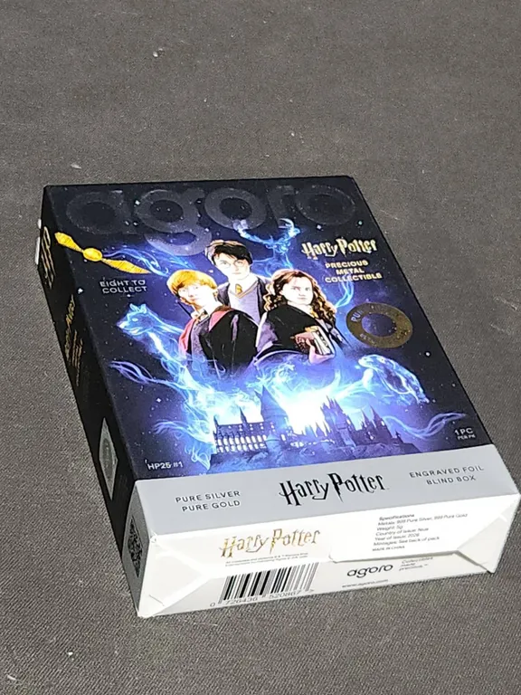 Harry Potter Pure Silver and Gold Engraved Foil Blind Box by agoro
