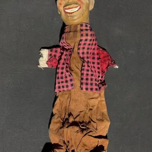 Hermann 'Goring' Goering Handcrafted Wood Puppet with Fabric Clothing