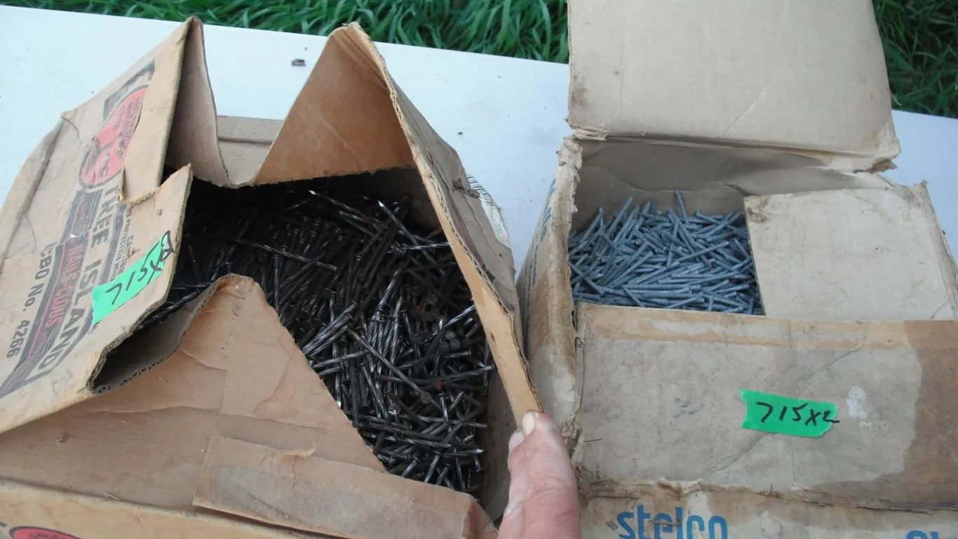 2 boxes of nails