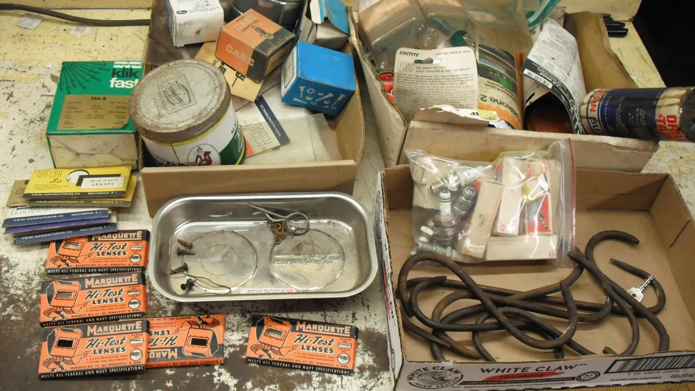 welding lenses, rivets, steel hooks, spark plugs, etc.