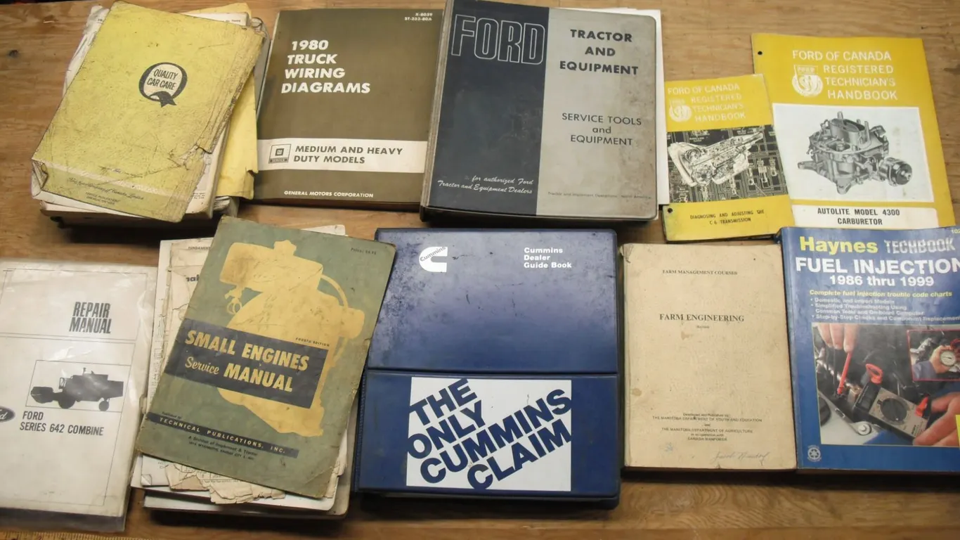 repair manuals - Ford, Cummins, etc.