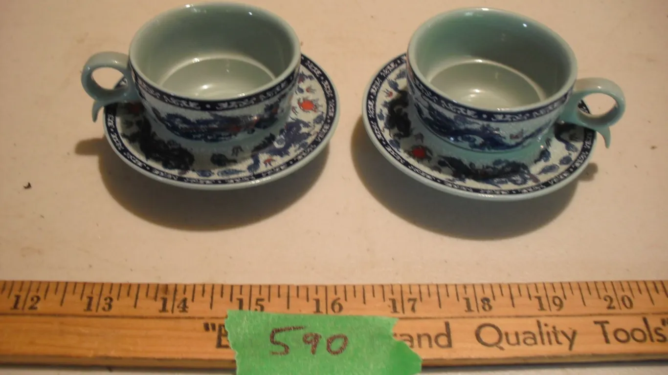 pair of teacups and saucers