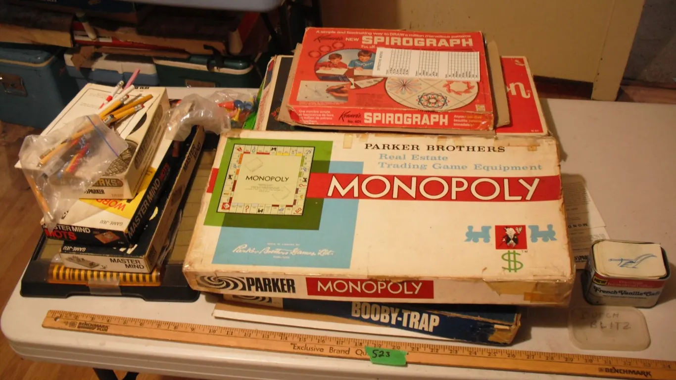 large lot of board games