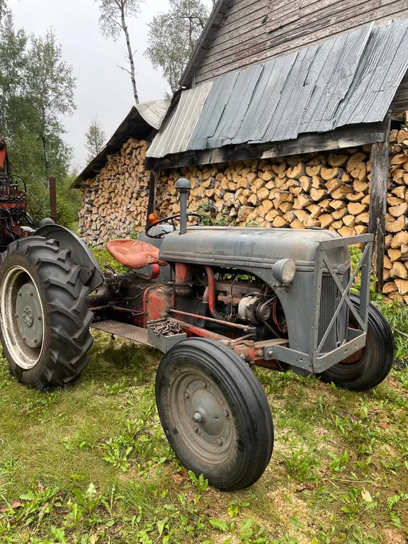 Ford 9N tractor with two speed aux. transmission, 12 volt conversion with electronic ignition.