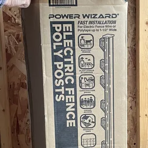 Electric 48 inch fence poly posts