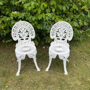 Cast iron bistro chairs