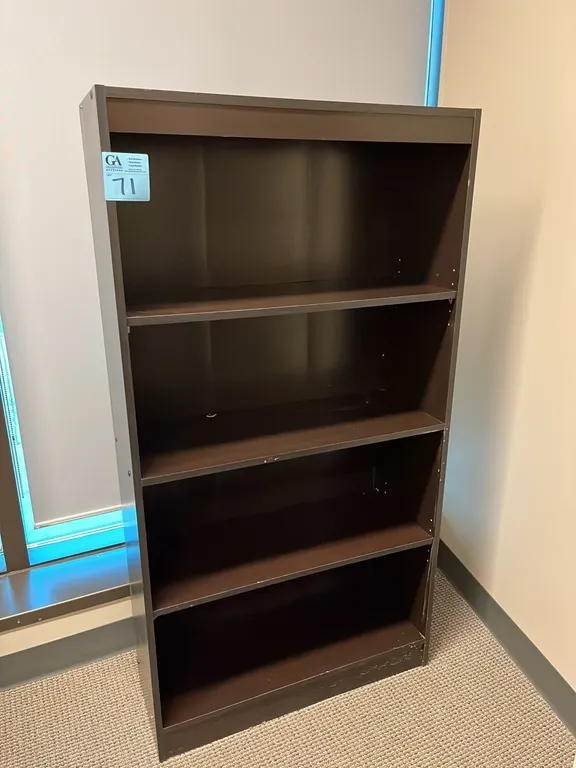 4-Shelf Bookcase, black 31”x11.5”x58.5”