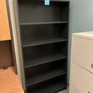 5-shelf wooden bookcase 36”x12”x72”
