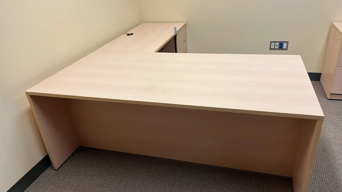L-shaped office desk 72”x84”