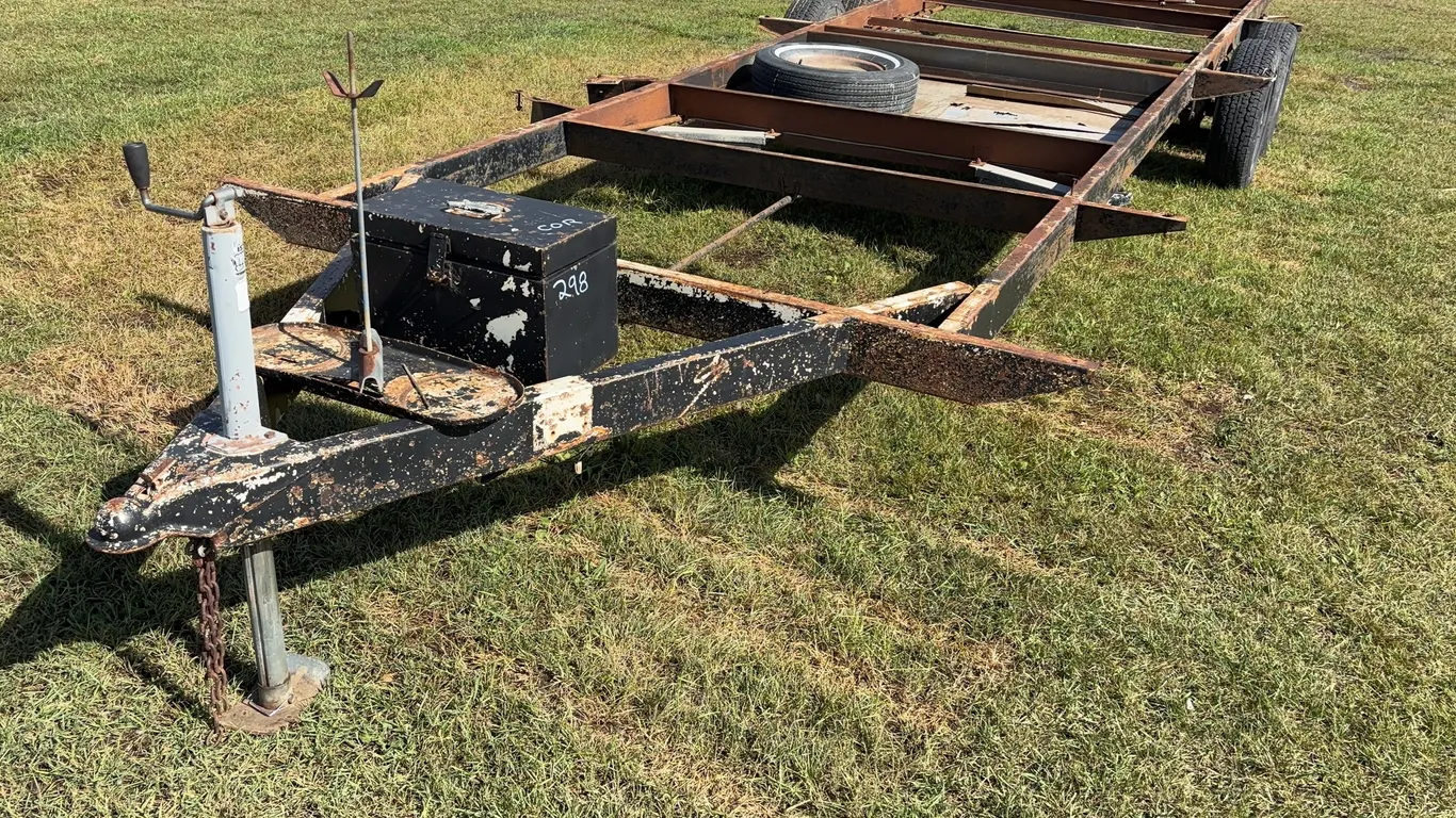 Bumper Pull Frame & Chassis Dual Axle Utility Trailer *Unreserved*