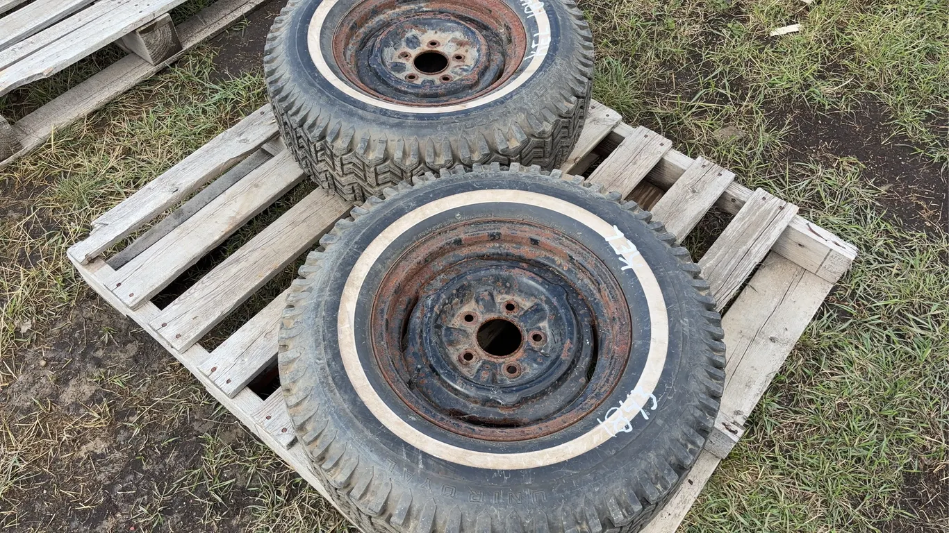 2 Uniroyal Winter tires w/ rims, G78-14, 5 bolt, *Unreserved*
