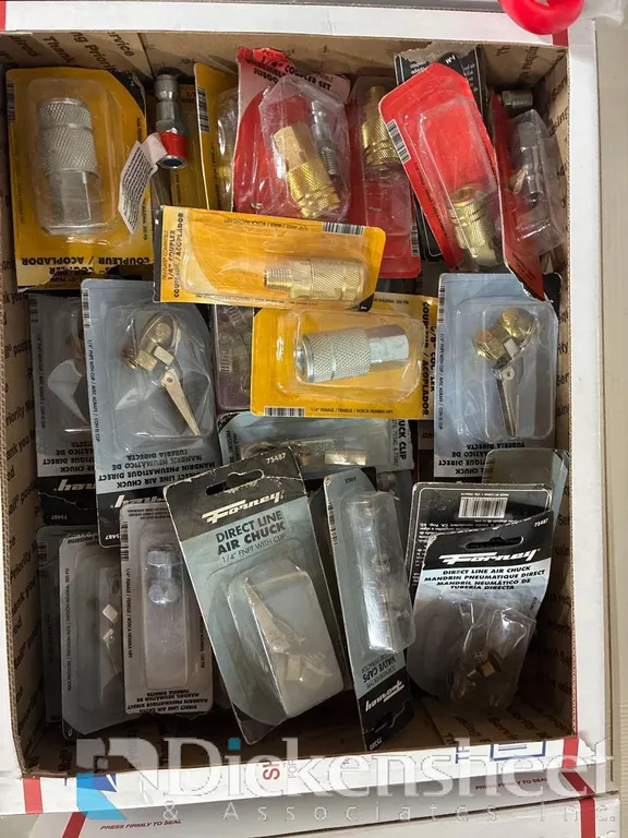 LOT OF FORNEY,, OTHER COUPLERS & AIR CHUCKS