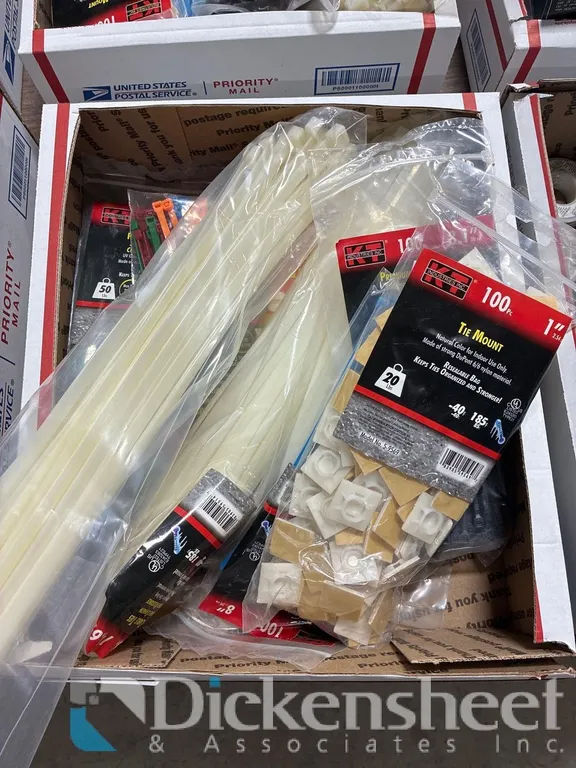 LOT OF CABLE TIE MOUNTS & TIES