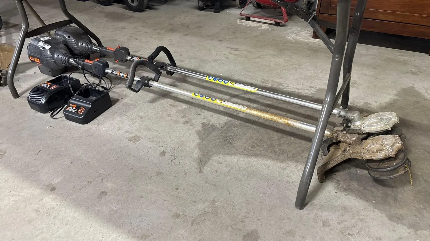 (2) CORE BATTERY POWERED WEED TRIMMERS