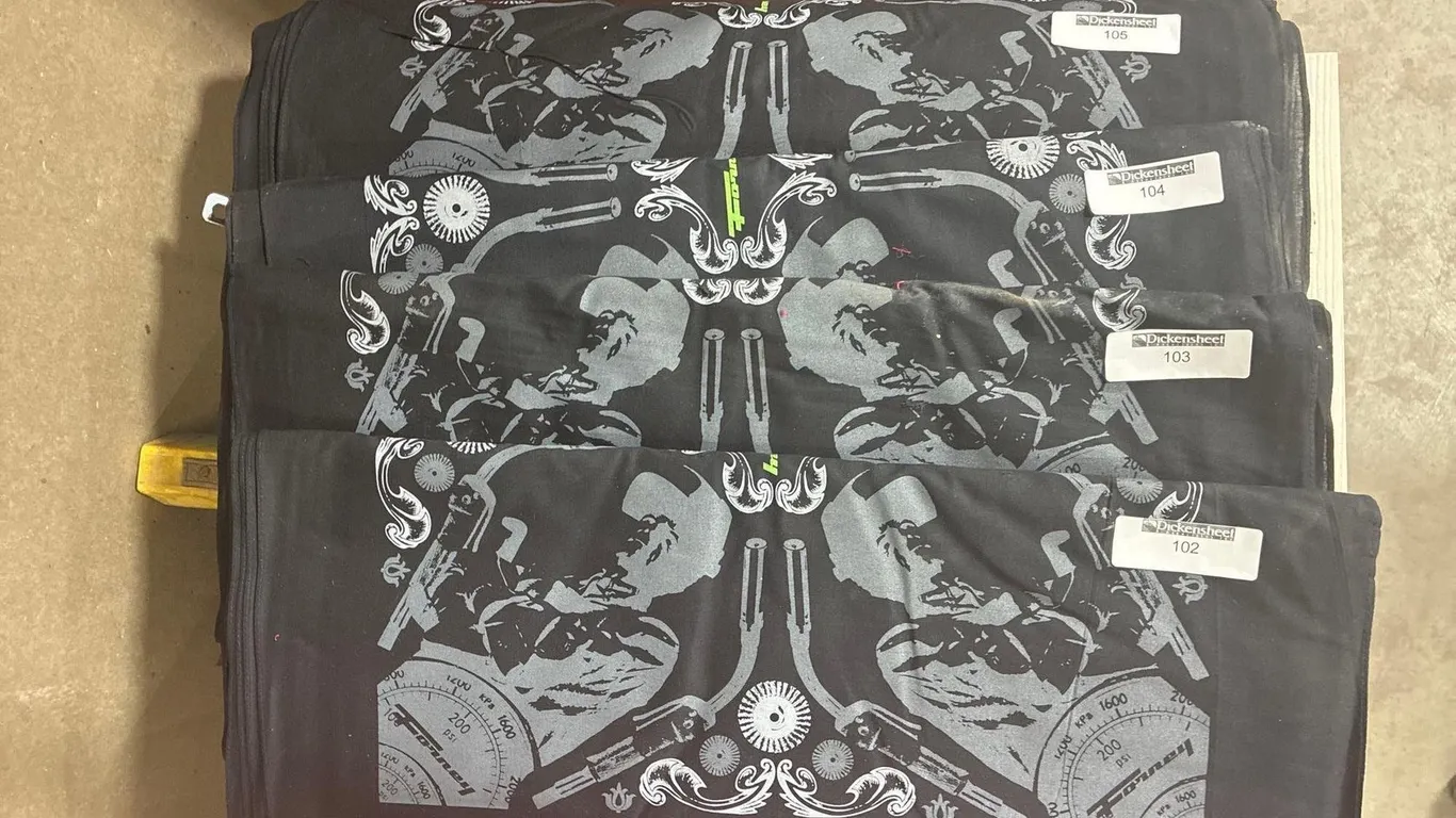 FORNEY BLACK SKULL BANDANAS - QTY (20)