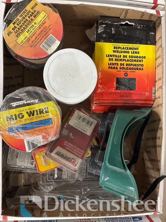 WELDING LENSES, MIG WIRE & MORE LOT