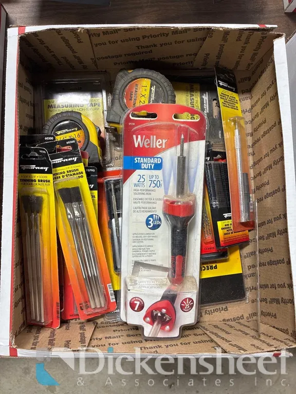TINNING BRUSHES, SOLDERING IRON, MORE LOT