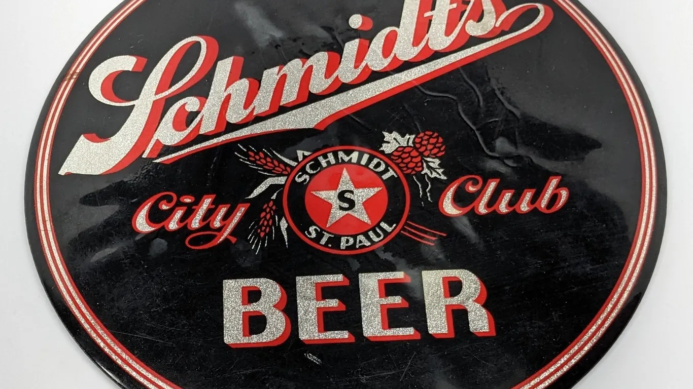 SCHMIDTS CITY CLUB BEER ST PAUL MINNESOTA SIGN