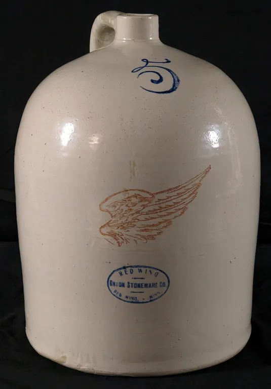 RED WING STONEWARE BEEHIVE CROCK JUG 6" WING