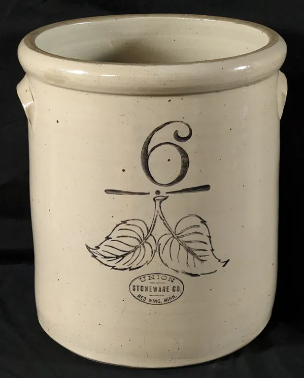 6 GAL RED WING STONEWARE ELEPHANT EAR CROCK