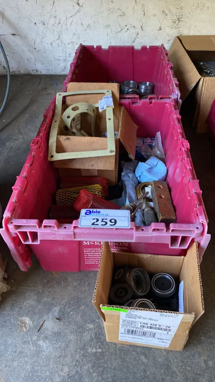GROUP OF ASSORTED SPARE PARTS FOR MS45 WATER PUMP