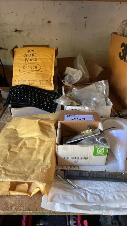 GROUP OF ASSORTED PUSH CAMERA PARTS