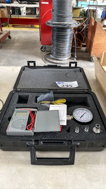 ARIES PM-11 DIGITAL MULTIMETER SET IN HARD TRANSPORT CASE *MISSING PIECES*