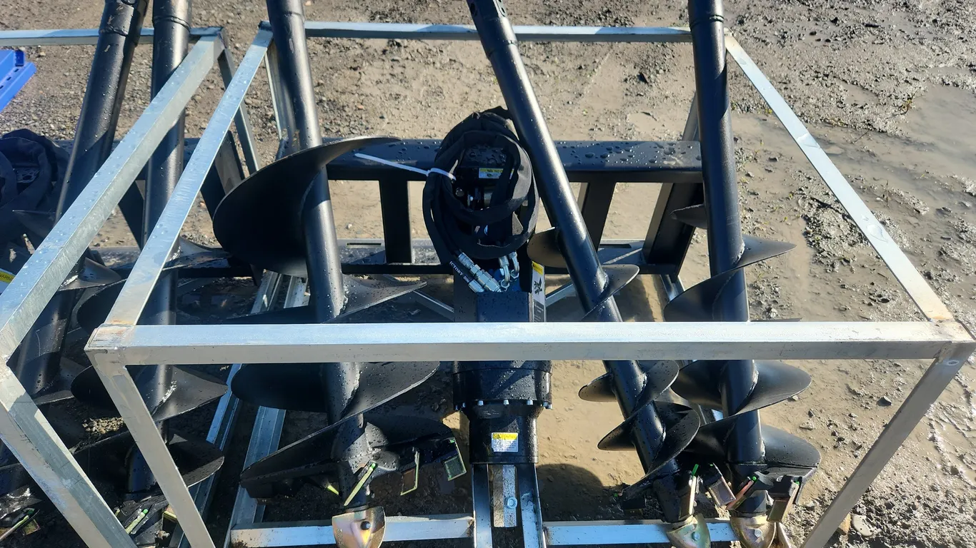 Greatbear Skid Steer Auger with 3 Bits in 9",12",18" AT-AUG-3B