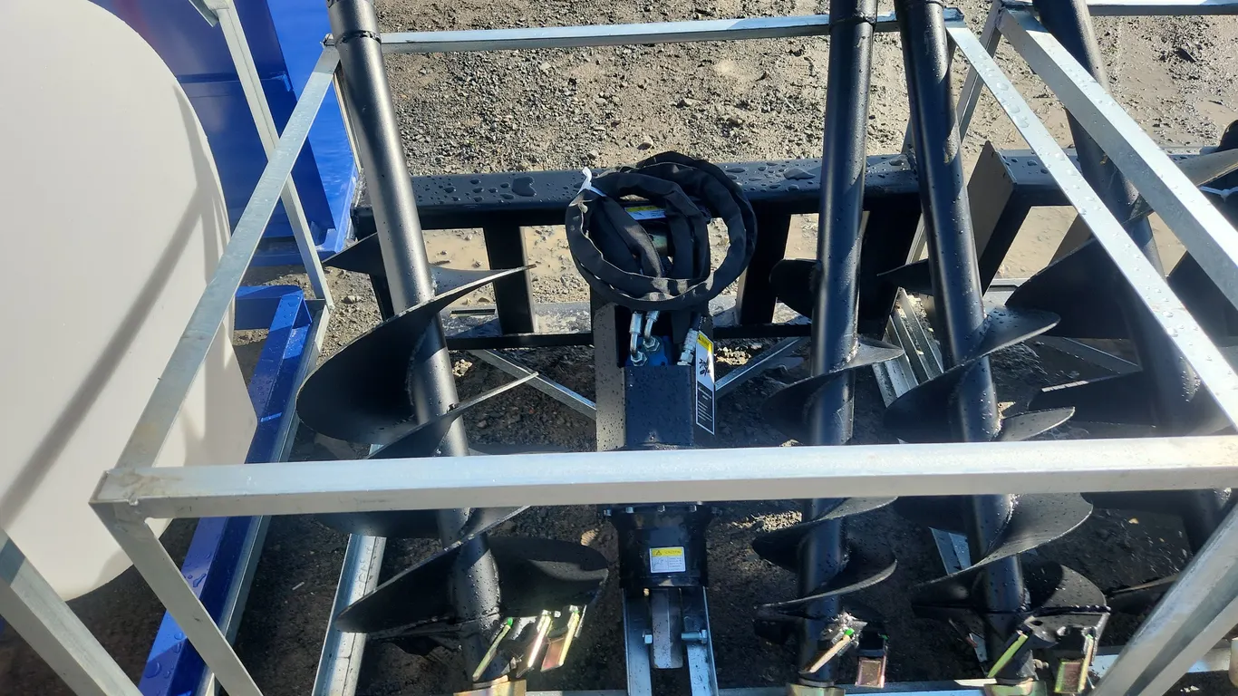 Greatbear Skid Steer Auger with 3 Bits in 9",12",18" AT-AUG-3B