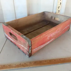 Vintage Coca Cola Wood Crate 18.5"X12"X4.5"