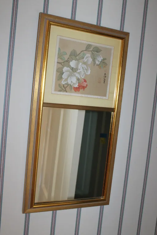 Asian Floral Mirror