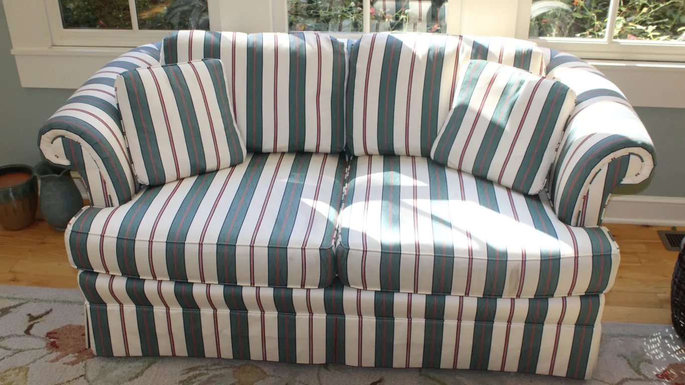 Striped Loveseat