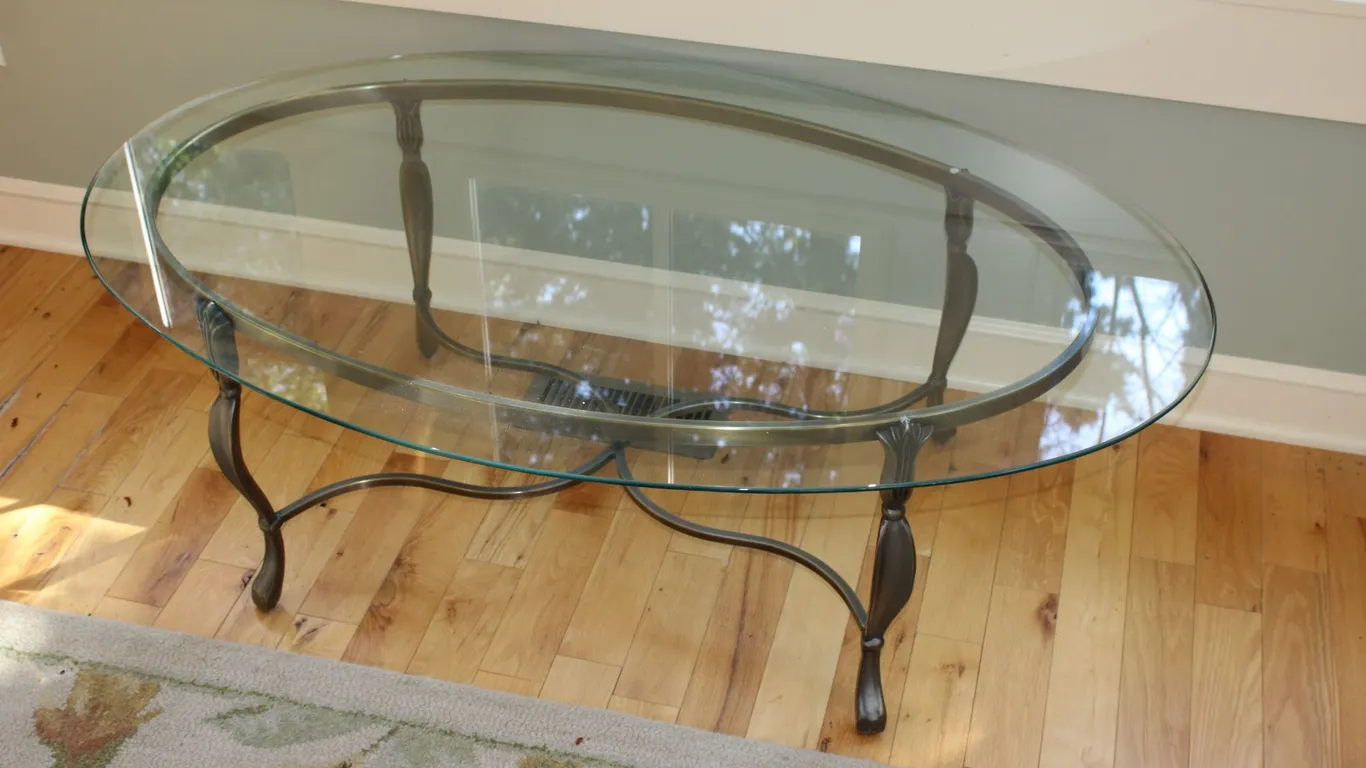 Glass & Metal Coffee Table