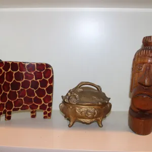 Giraffe, Carved Figure & Trinket Box