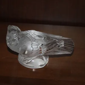 French Lalique Crystal Bird Figurine