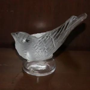 French Lalique Crystal Bird Figurine