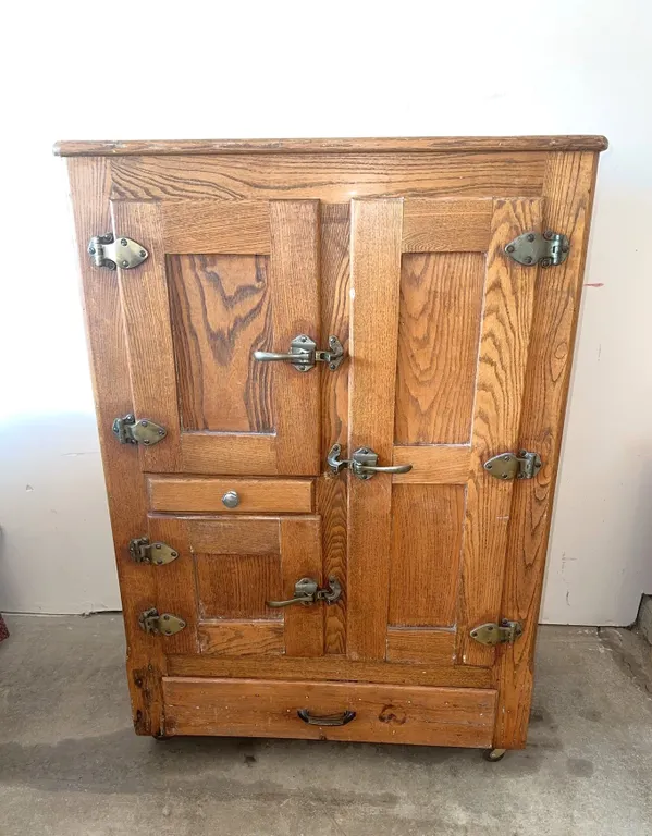 Antique icebox cabinet-amazing!