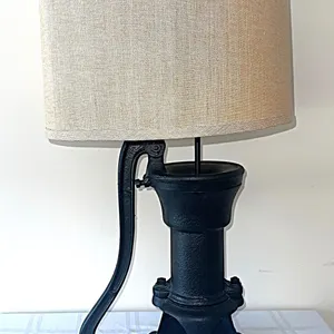 Unusual water pump antique lamp
