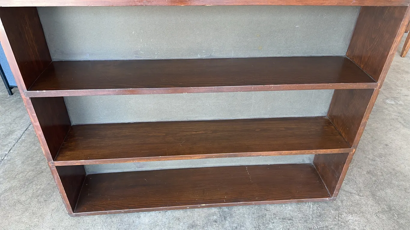 Solid wood, short bookcase