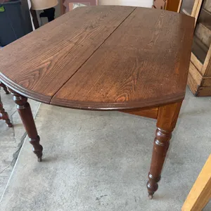 Small, beautiful, antique oak dining table