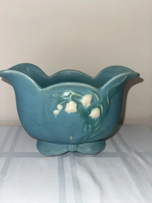 Art deco Weller Pottery large vase – Lily of the Valley