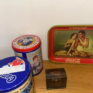 Coca-Cola tray, etc.
